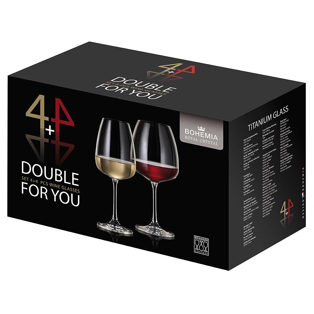 SET COPAS BOHEMIA 4X480 ML + 4X680 ML