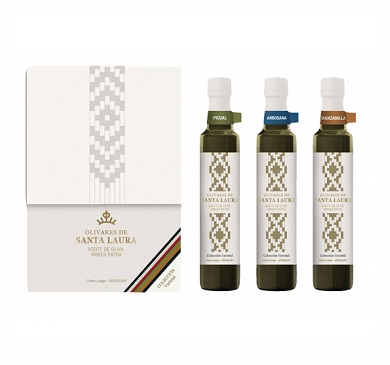 [3536] ACEITE OLIVARES ESTUCHE DE 3 ACEITES COLECCION VARIETAL