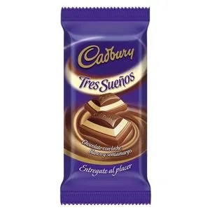 CHOCOLATE CADBURY TRES SUEÑOS 82 GRAMOS