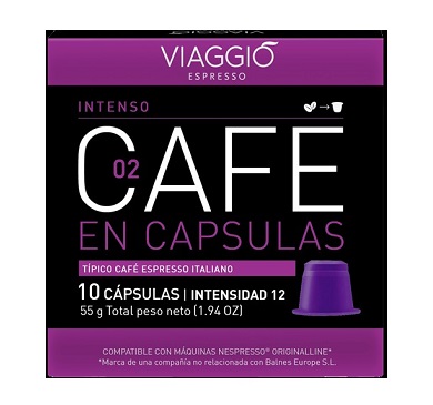 VIAGGIO CAFE EN CAPSULAS ESPRESSO X 10