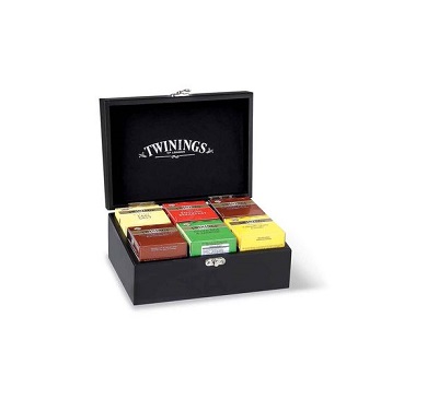 CAJA DE MADERA TWININGS BOX NEGRO 60 SOBRES