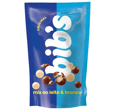 BIB S CHOCOLATE C/LECHE Y BLANCO POUCH 120 GRAMOS