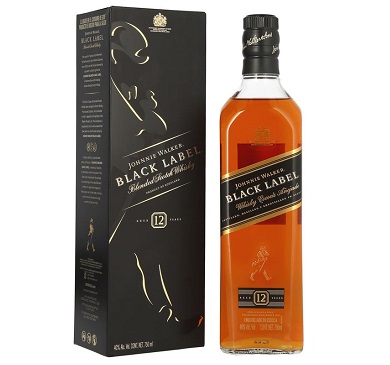 WHISKY ESCOCES JOHNNIE WALKER BLACK LABEL 750 ML