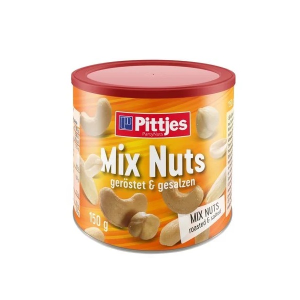 MIX NUTS PITTJES LATA 150 GRAMOS                  