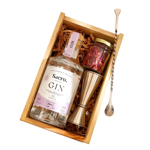 [4645] GIN ARTESANAL SACRO 500 ML EN CAJA CON ACCESORIOS
