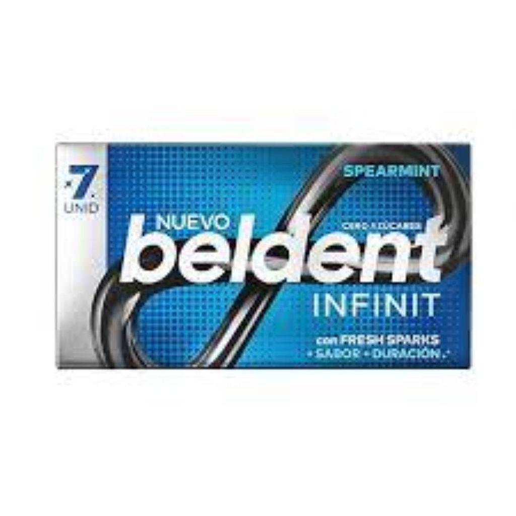CHICLES BELDENT INFINIT SPEARMINT 7 UNIDADES