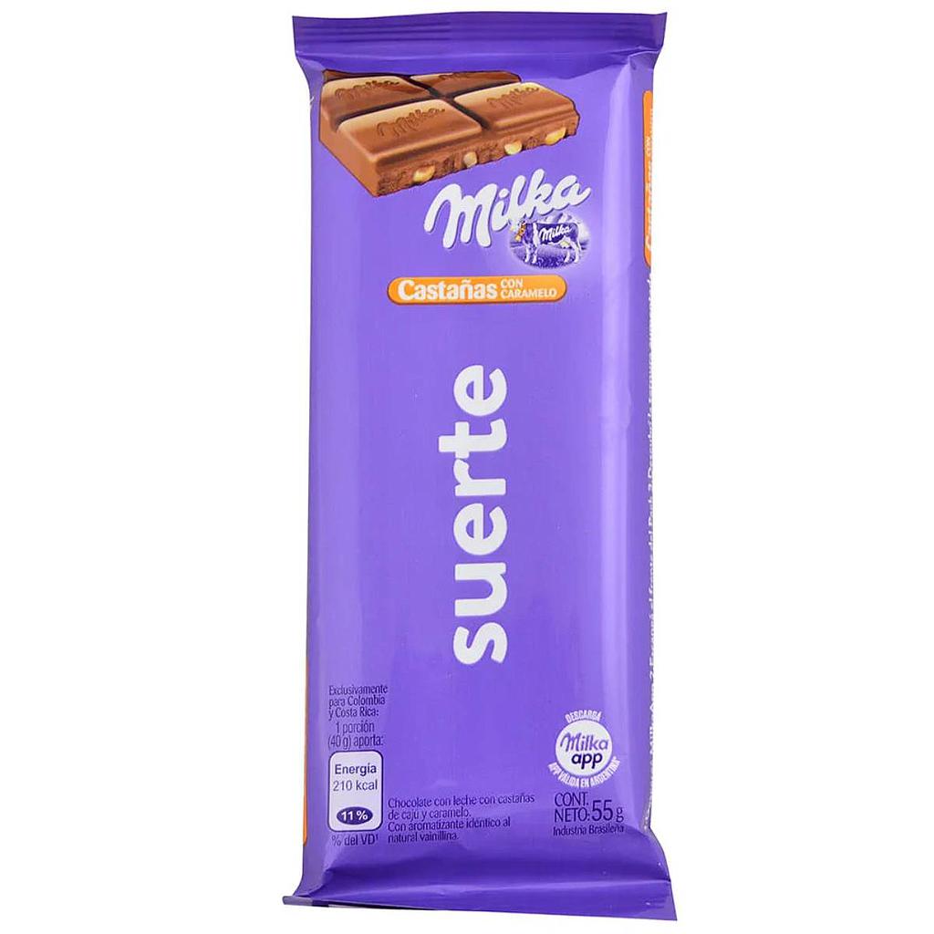 CHOCOLATE MILKA CASTAÑAS 55 GRAMOS