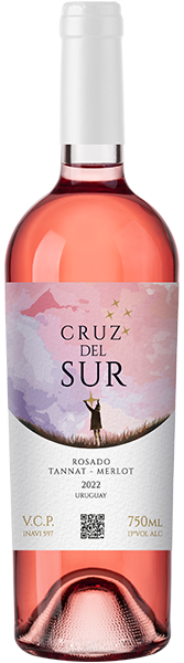 VINO CRUZ DEL SUR ROSADO TANNAT MERLOT 750 ML