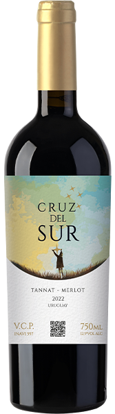 VINO CRUZ DEL SUR TINTO TANNAT MERLOT 750 ML
