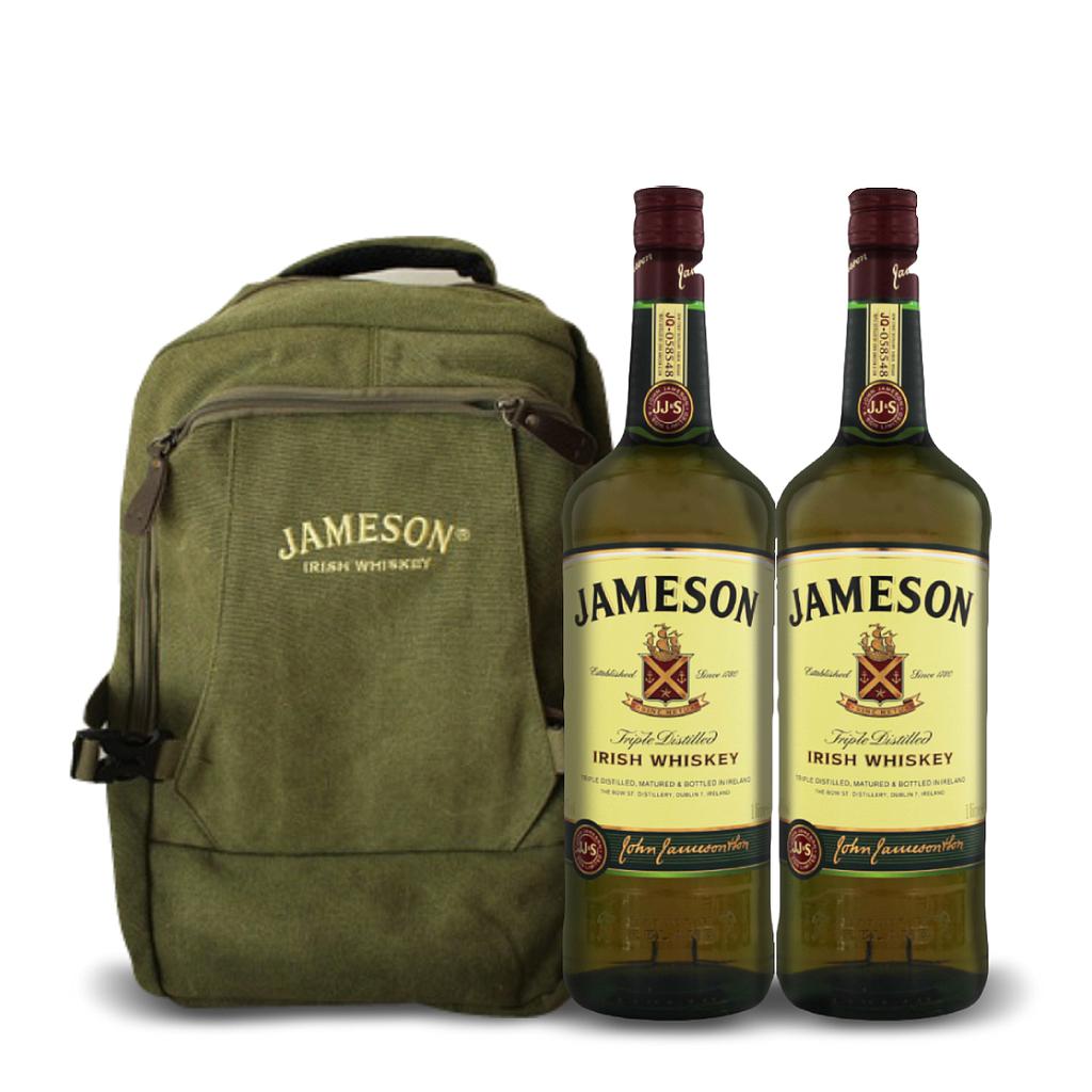 2 JAMESON LITRO + MOCHILA JAMESON DE REGALO