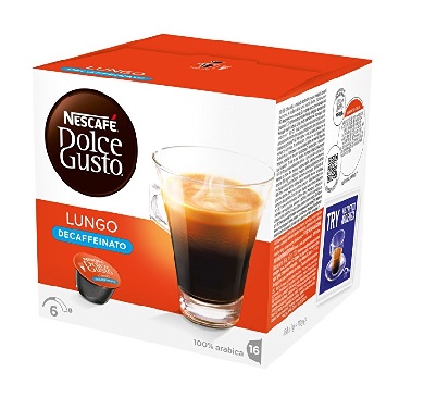 NESCAFE DOLCE GUSTO LUNGO DESCAFEINADO 112 GRAMOS