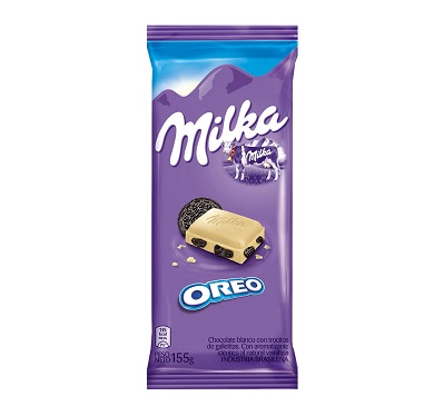 CHOCOLATE MILKA BLANCO CON OREO 155 GRAMOS