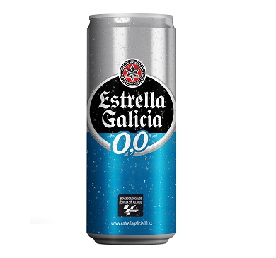 CERVEZA ESTRELLA DE GALICIA 0.0% LATA 330 ML