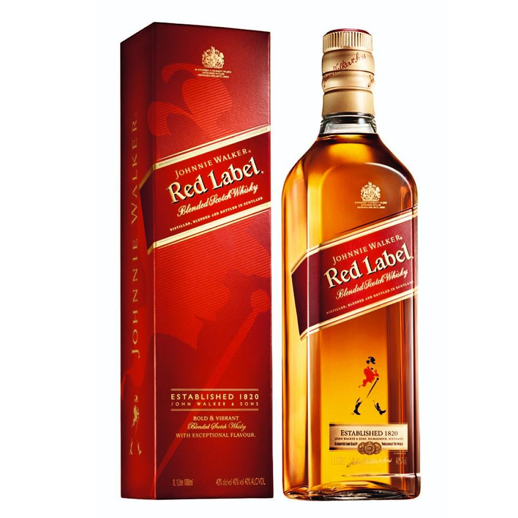 WHISKY ESCOCES JOHNNIE WALKER RED LABEL 1L