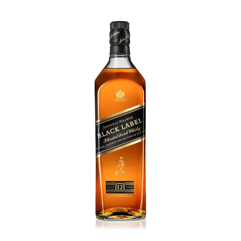WHISKY ESCOCES JOHNNIE WALKER BLACK LABEL 1 LITRO