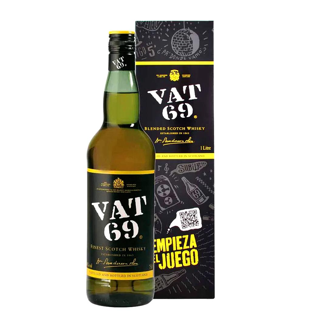 WHISKY ESCOCES VAT 69 1 LITRO