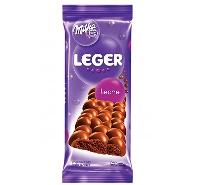 CHOCOLATE MILKA LEGER LECHE 110 GRAMOS