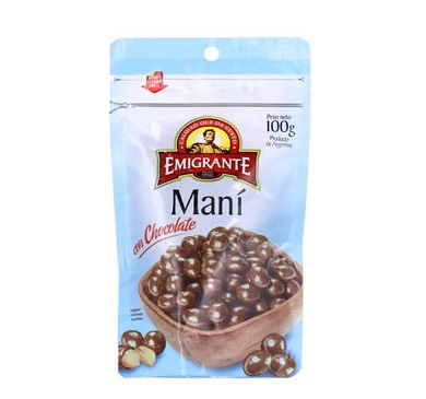 MANI CON CHOCOLATE EL EMIGRANTE 100 GRAMOS