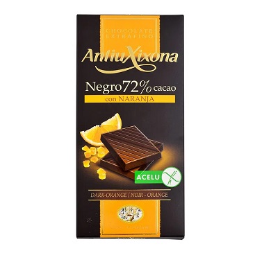 CHOCOLATE ANTIUXIXONA CHOCOLATE NEGRO CON NARANJA