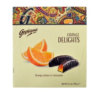 BOMBONES MELLA/DELIGHT CH CON NARANJA 190 GRAMOS