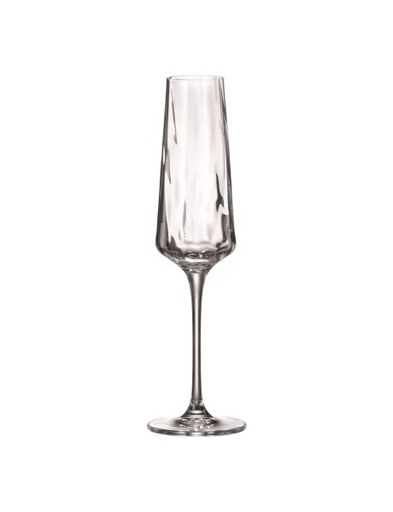 [101460] SET 6 COPA FLAUTA 160ML CRYSTAL WINESTAR SPIRALE