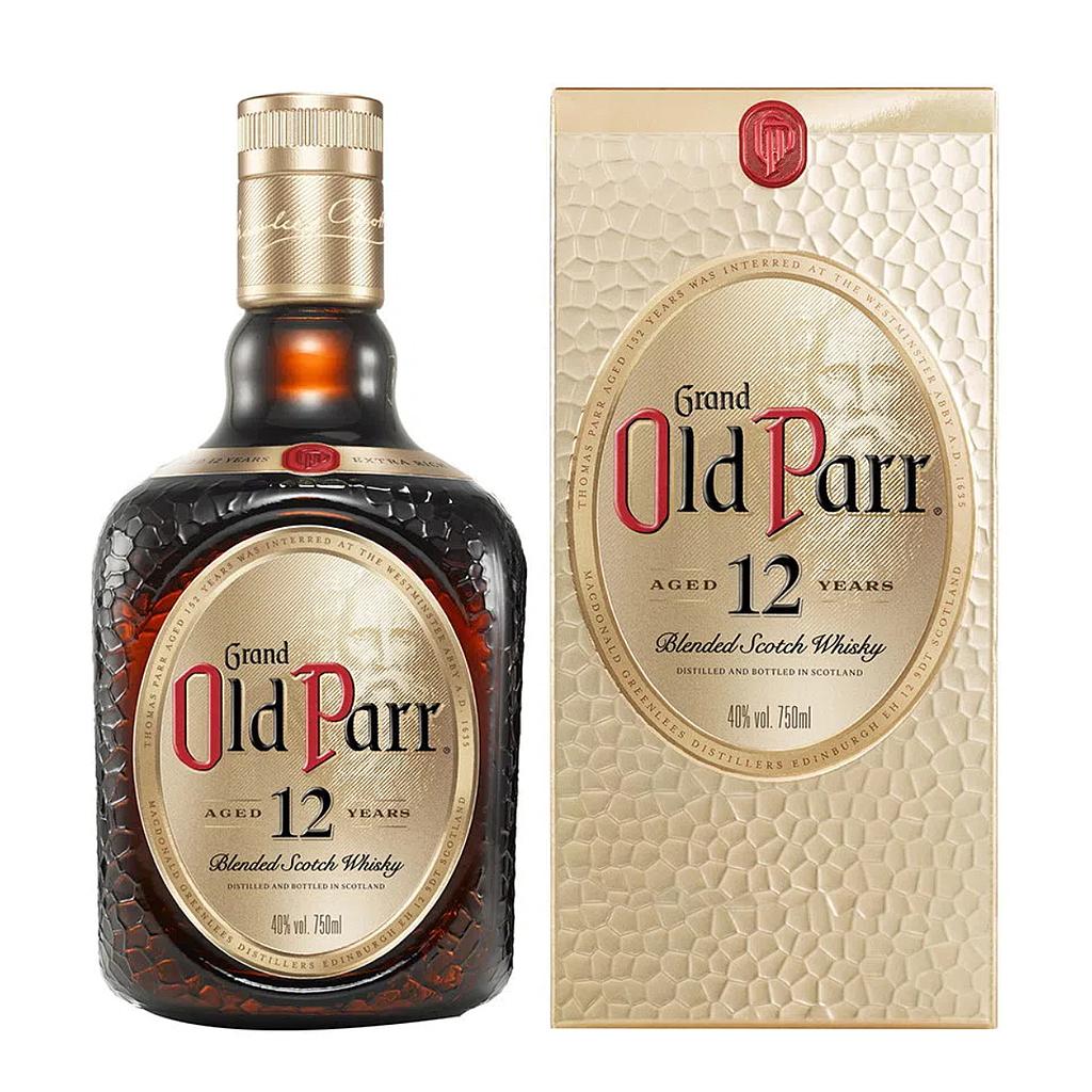 WHISKY ESCOCES OLD PARR 12 AÑOS 750 ML