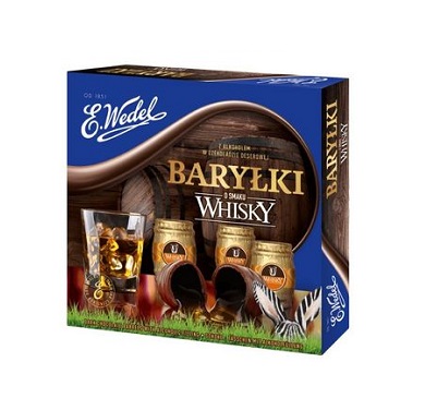 BOMBONERA E WEDEL HAPPY BARRELS WHISKY 200 GRAMOS