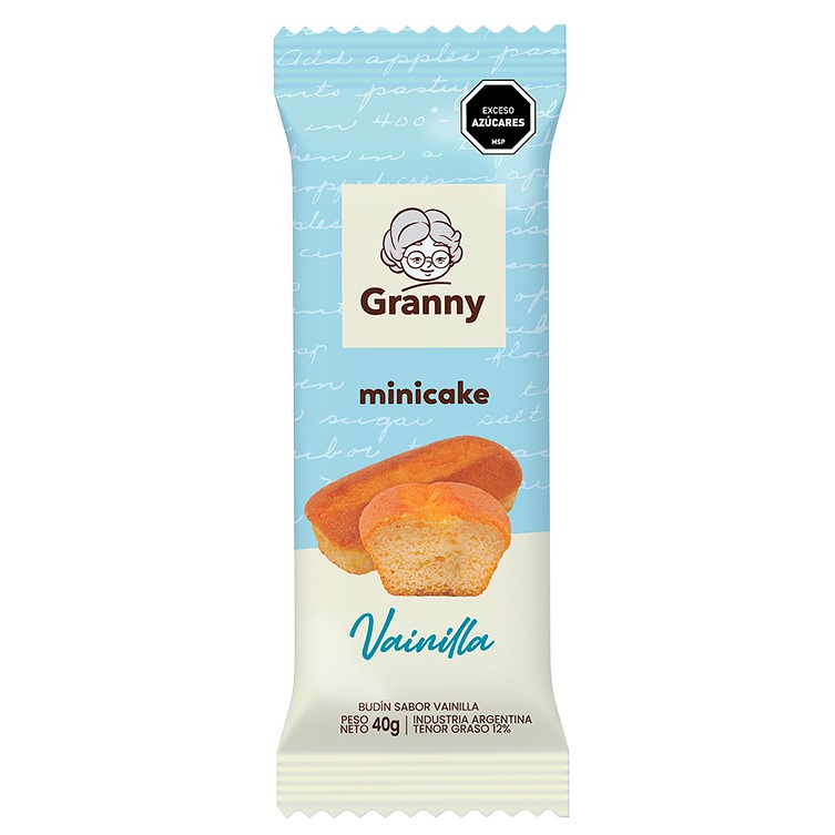 MINI CAKE GRANNY SABOR VAINILLA 40 GRAMOS