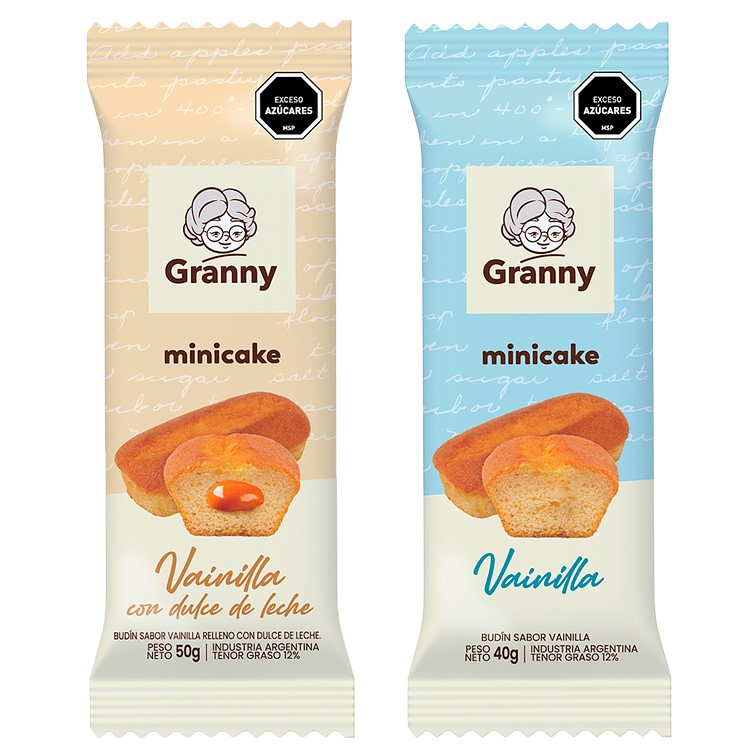 MINI CAKE GRANNY VAINILLA + DULCE DE LECHE 40 GRAMOS